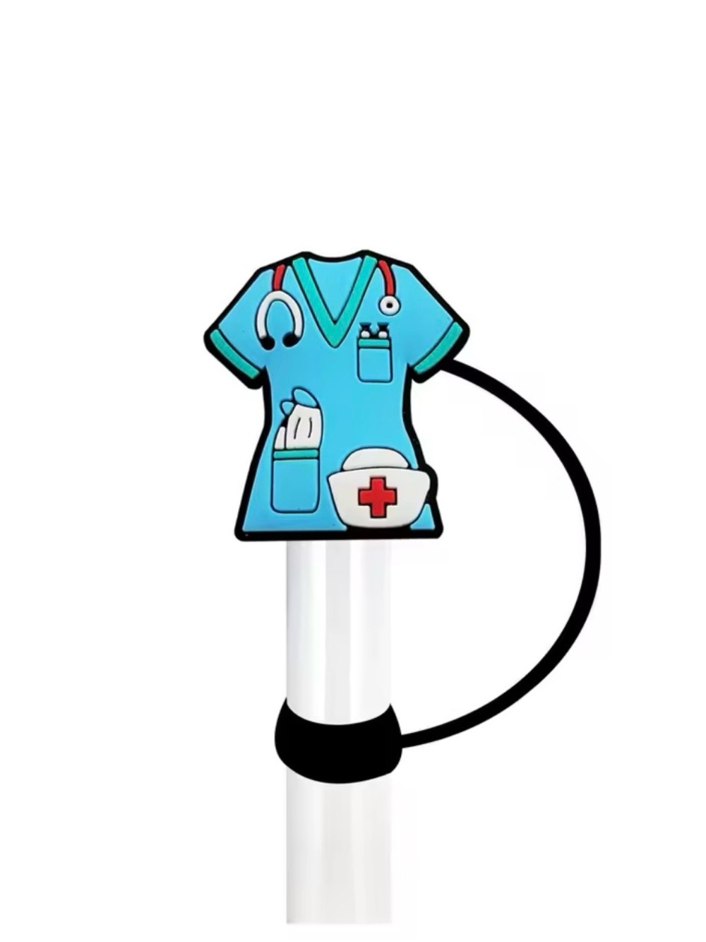 Nurse Scrub Pen Topper - Teal Medical Scrub Design